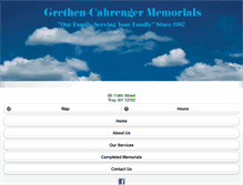 Tablet Screenshot of gcmemorials.com